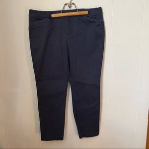 Old Navy Pixie Chinos, Navy Blue, Size 16